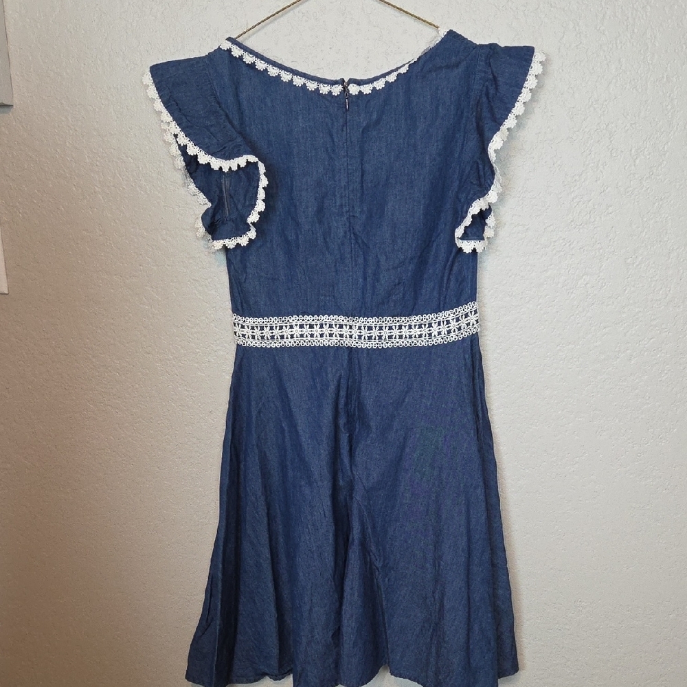 Disney Beauty And The Beast Denim Dress - image 6